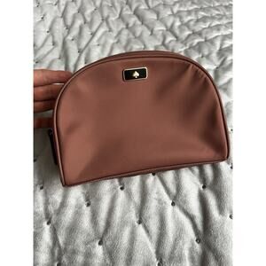 Kate Spade New York Toiletry Nylon Black Cosmetic Bag Case Pouch Zip Logo